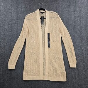 NWT Women's‎ Banana Republic Beachy Open Front Cardigan Sz XS Beige Summer Beach